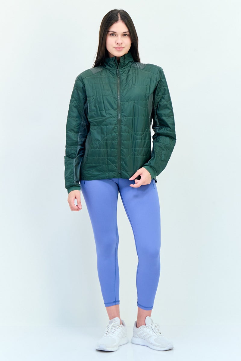 Hoka Women Sportswear Fit Long Sleeves Outdoor Jacket, Dark Green - Image 4